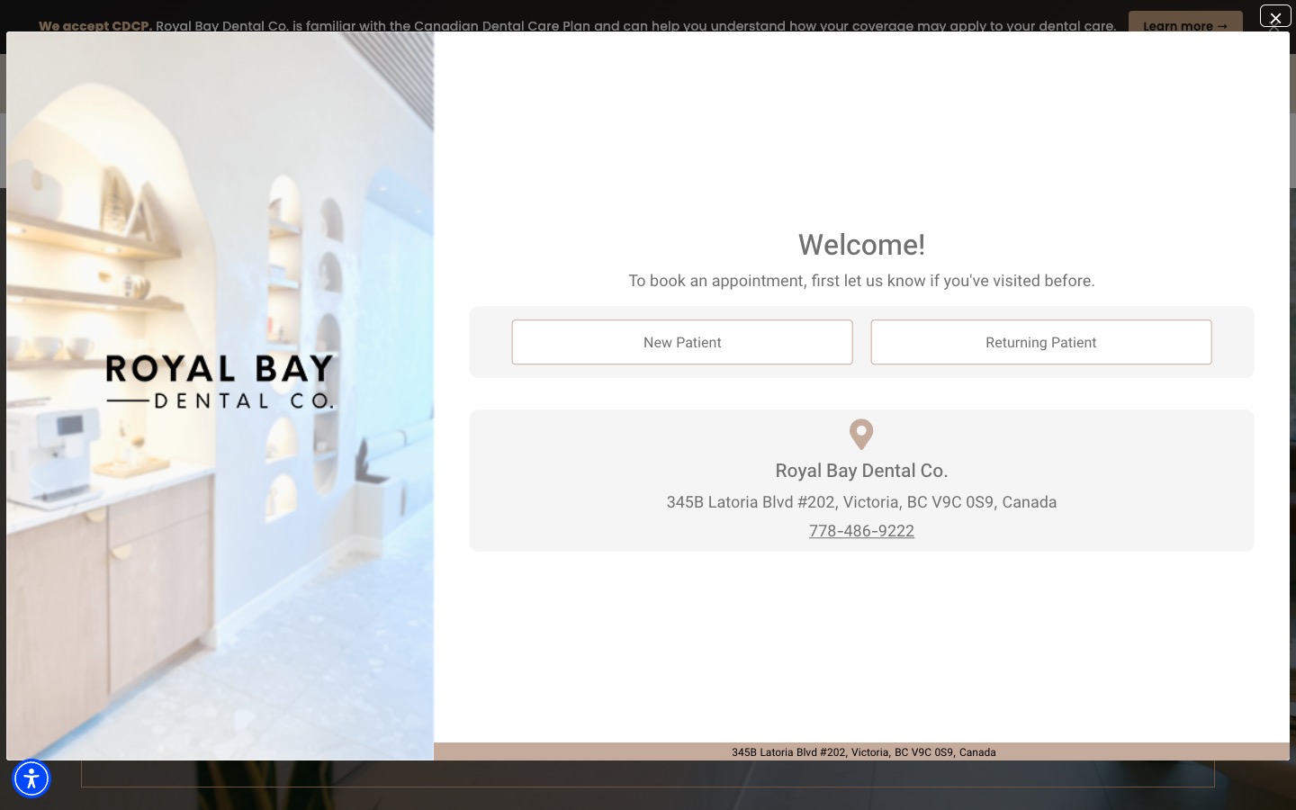 The current homepage